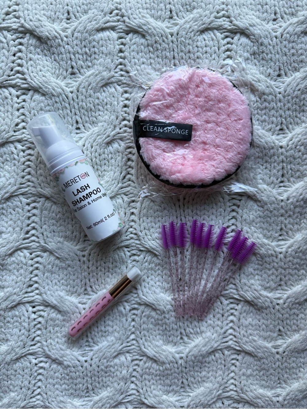 Pink Lash Shampoo & Accessories Kit